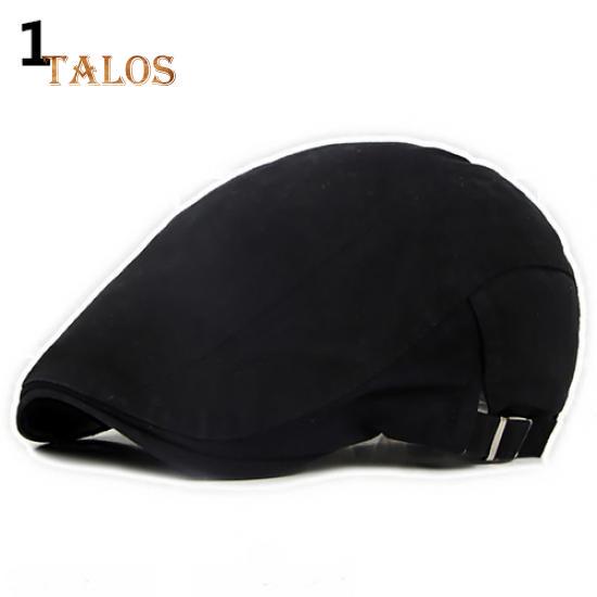 Menn Uformell Klassisk Ensfarge Flat Cabbie sboy Eføy Hat Cotton Sun Beret Cap Unisex hatter