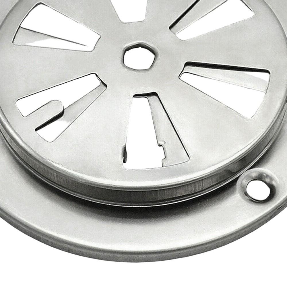 1Pcs Adjustable Vent Hole BBQ Grill Exhaust Vent Silver Air Control Valve  for Oven Test Chamber