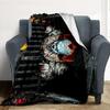 Clown Horror Flannel Blanket Throw Blanket Soft Warm Sofa Bed Camping Home Decor Unique Christmas Gift C92694