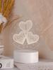 A small gift for Valentine's Day 3D lamp with the inscription I love YOU on USB 3 modes