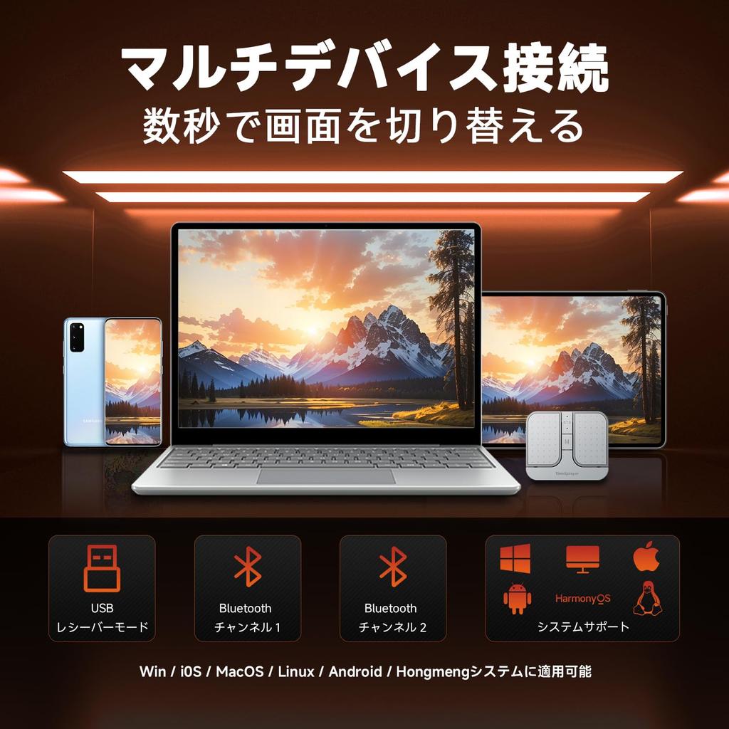 Mini Square Mouse - 2.4 GHz Wireless Connection, Dual Bluetooth Connection, Compatible with All Major Operating Systems - High-Precision Sensor,