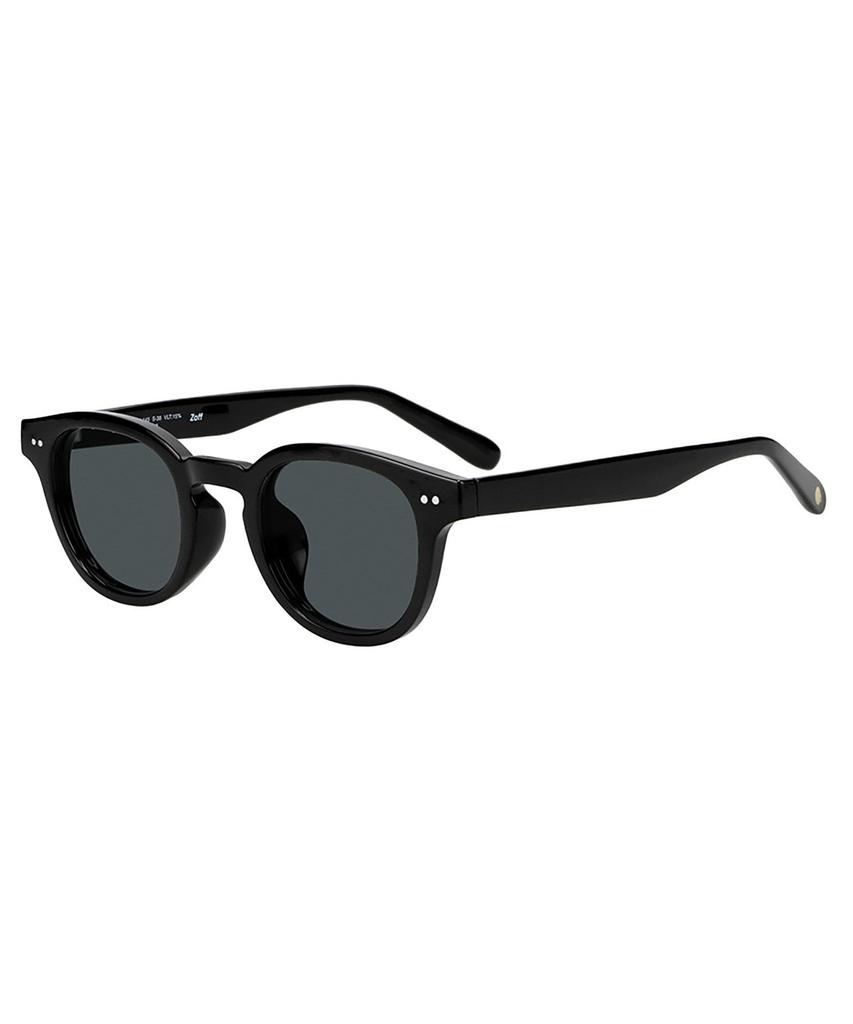 sunglasses NO COFFEE colored thick UV unisex [Zoff] Wellington-style (Black, ZA261G01_14E1) lenses, frame, stylish, protection, unisex, men's,
