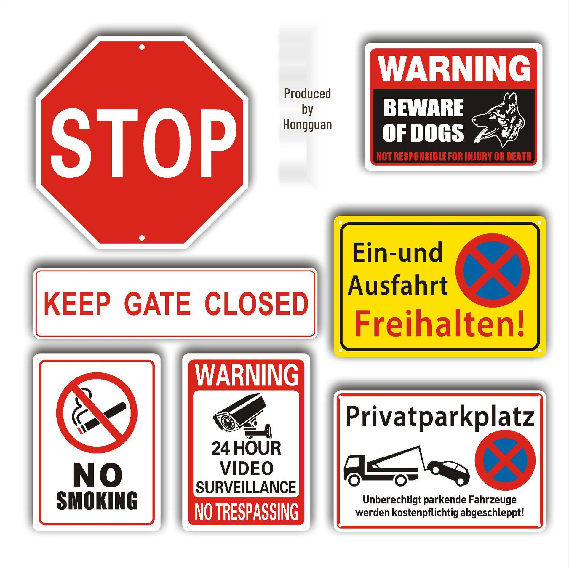 

Алюминиевый светоотражающий предупреждающий знак - Зона круглосуточного видеонаблюдения