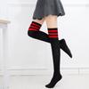 Three bars thigh socks summer women's cotton thin striped socks student socks performance socks knee socks JK socks