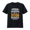 Proud Grandma Of A 2026 Graduate T Shirt Class Graduation Senior Vintage Washed Fashion Designer Clothes Versatile Breathable
