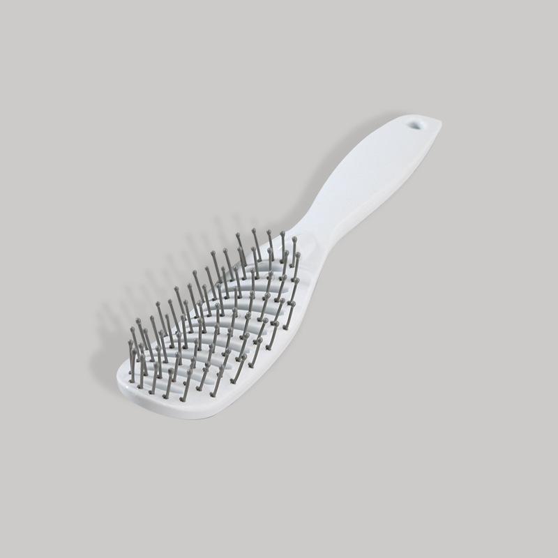 

1PC Professional Wave Brush Portable Wide Tooth Comb 9 Row Rack Design Styling Comb for Men and Women Salon Home Hair Care білий