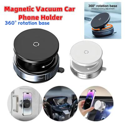 Strong Magnetic Cell Phone Holder 360° Rotatable Vacuum Suction Cup GPS Support In Car For IPhone Xiaomi Mobile Universal Stand
