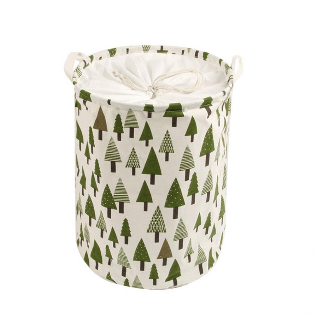 

Складная корзина для белья на шнурке, органайзер для грязной одежды, ведро для хранения игрушек Tree*