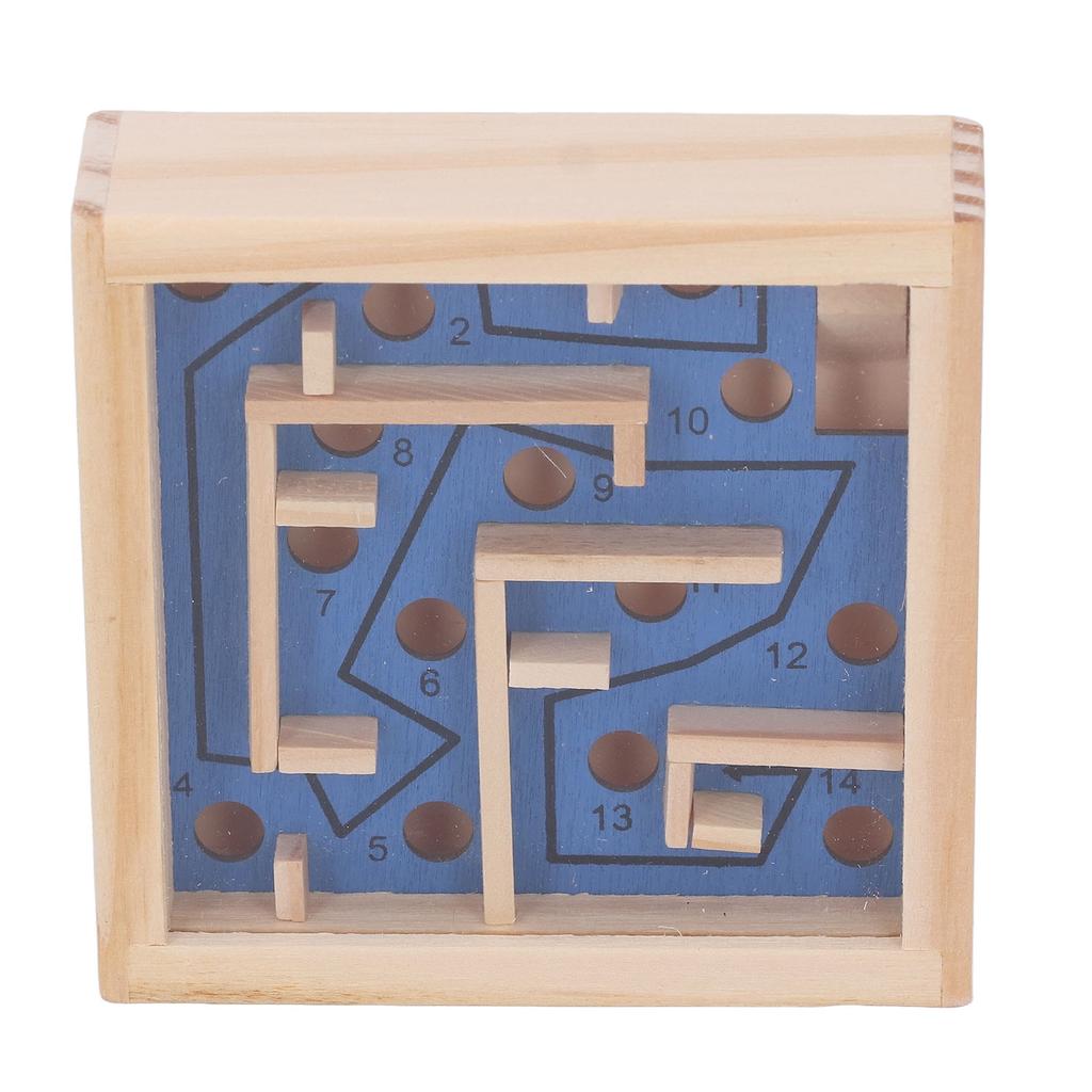Wooden Maze Balance Game Interactive Educational Desktop Wooden Maze Mable Ball Balance Toy for