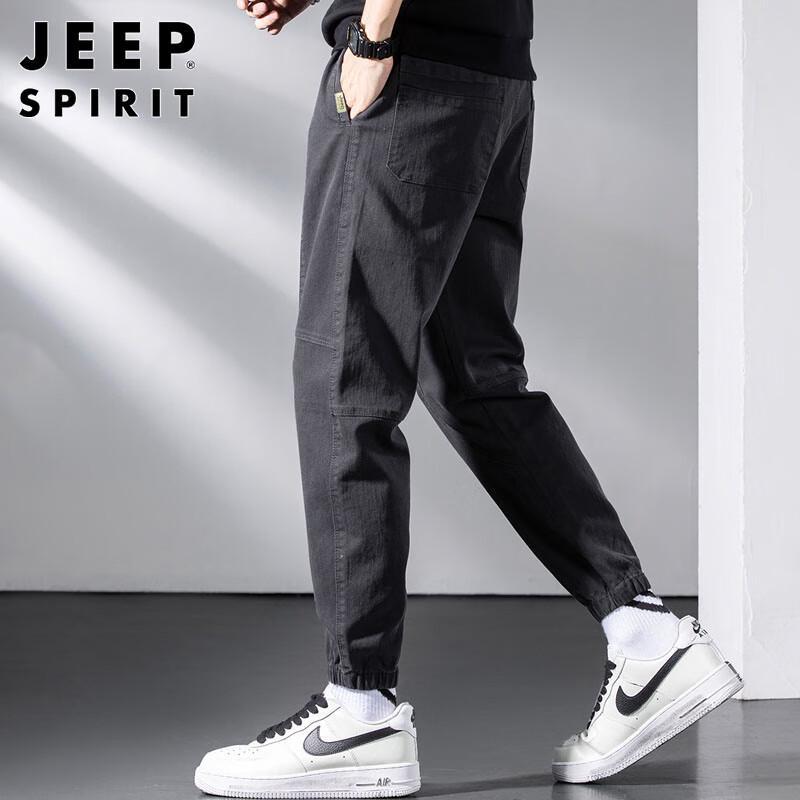 JEEP SPIRIT Men's Autumn/Winter Casual Cargo Jogger Pants