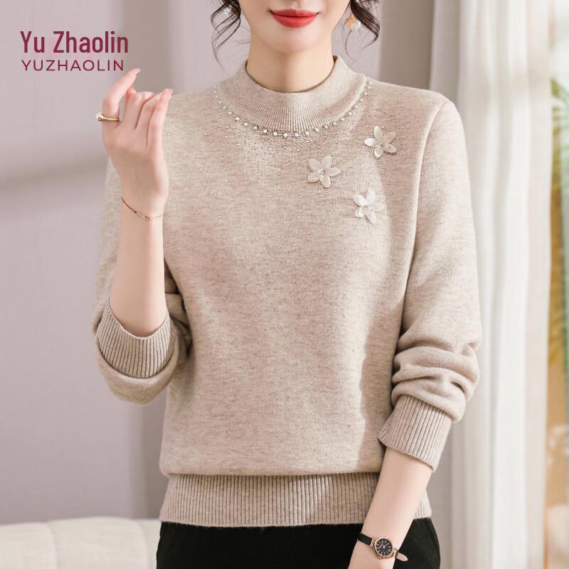 YUZHAOLIN Women's Floral Knit Pullover Sweater