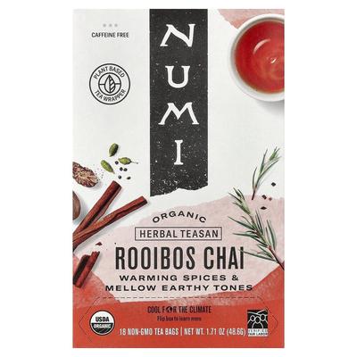 Numi Organic Tea Herbal Rooibos Chai Caffeine-Free 18 Tea Bags 48.6g (1.71oz)