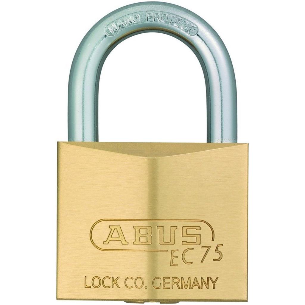 ABUS Brass Padlock KD Dimple Loose Number EC75/60 Cylinder,