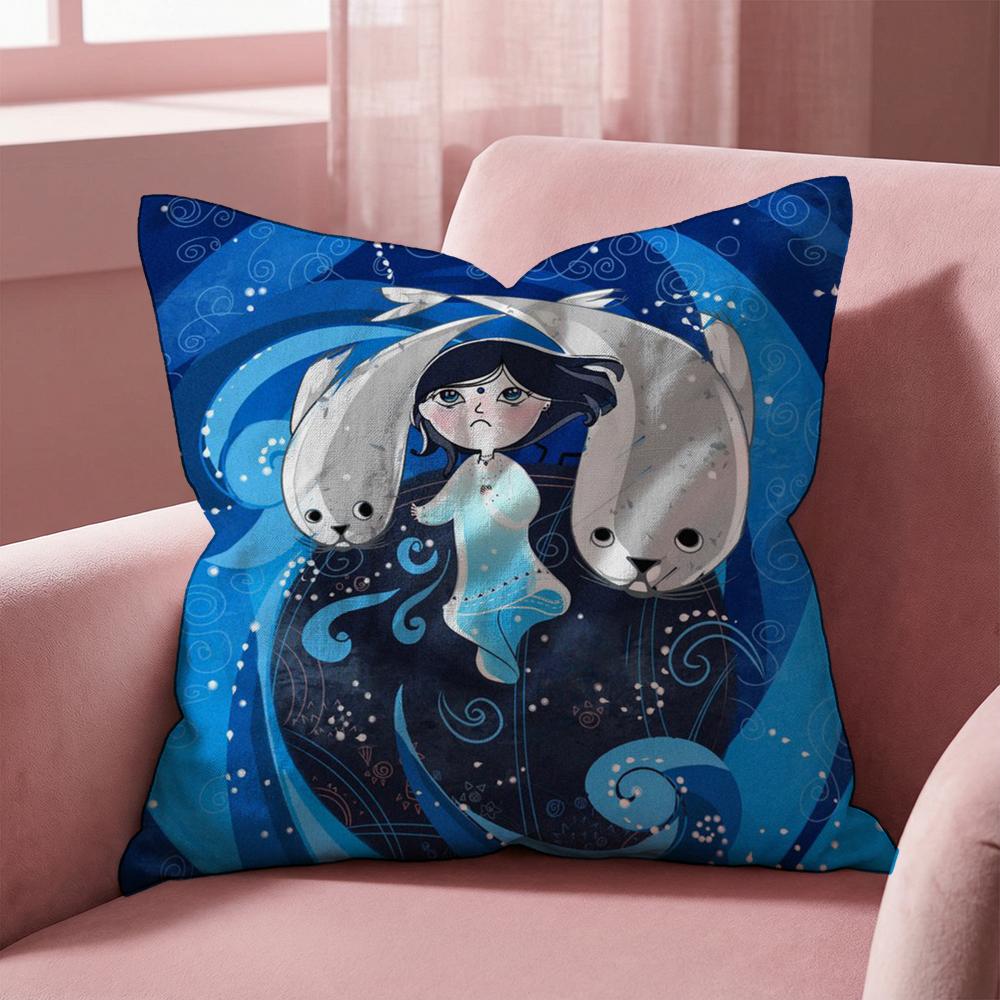 Irland S-Lied des Meeres Kissenbezug Mehrzweck-Kissenbezug für Zuhause & Auto - Wendbar, Weich & Langlebig für den täglichen Gebrauch