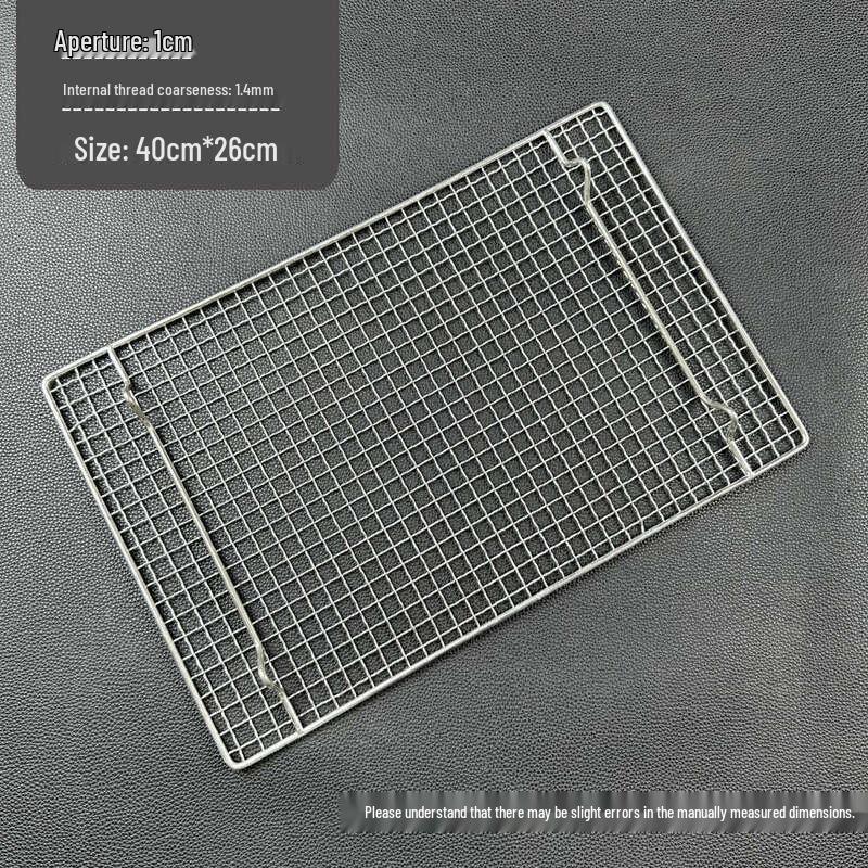 304 Stainless Steel BBQ Grill Mesh Rack with Feet