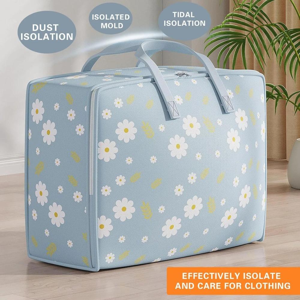 With Handle Quilt Storage Bag Foldable Moving Storage Quilt Bag for Home