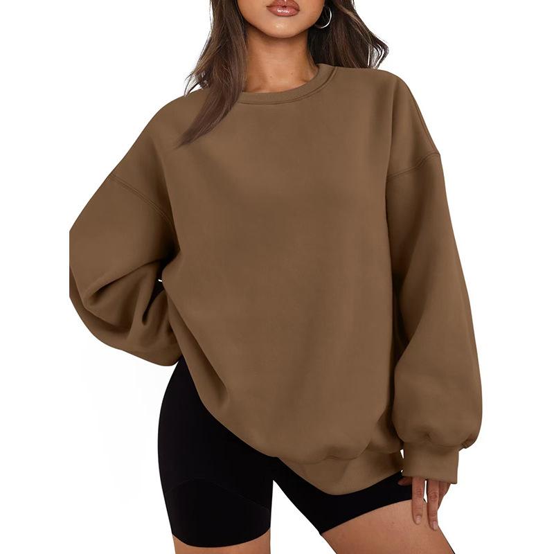 Unisex Round Neck Loose Sweatshirt Hoodie - Long Sleeve Casual Top for Spring, Autumn, and Winter