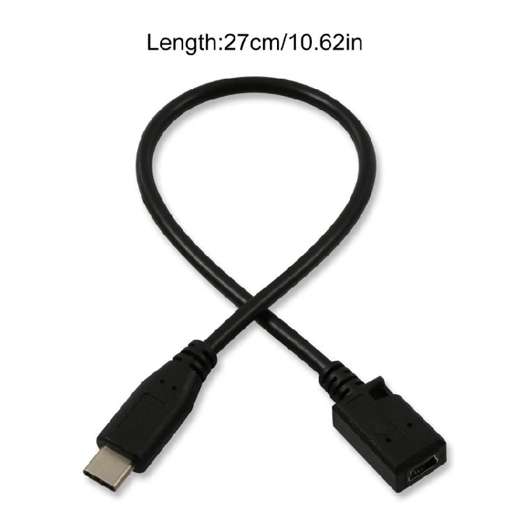 Smartphones Tablets Adapter Cable USB 5Pin Female to Type C Male Converter Line
