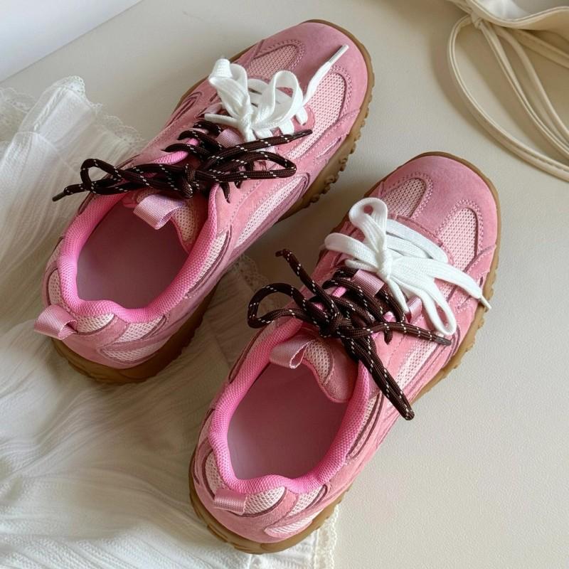 6 inner height increase small women spring and summer thick bottom sports and leisure mesh breathable leather women