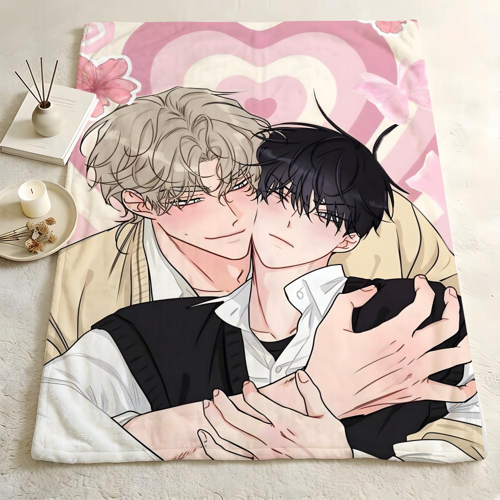Manhwa L-Low T-Tide I-in T-Twilight Throw Flannel Blanket Skin Soft Suitable for Sofa Living Room Bed Travel and Gifts