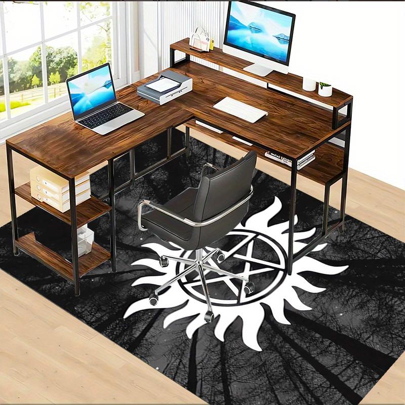 Supernatural Polyester Carpet, Soft Indoor Mat for Office Chair, Living Room, Computer Desk - Decorative Home Office Rug Design