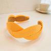 Women Headband Wide Brim Hair Band Fashion Fashion Solid Headdress Hairpin Color Straw