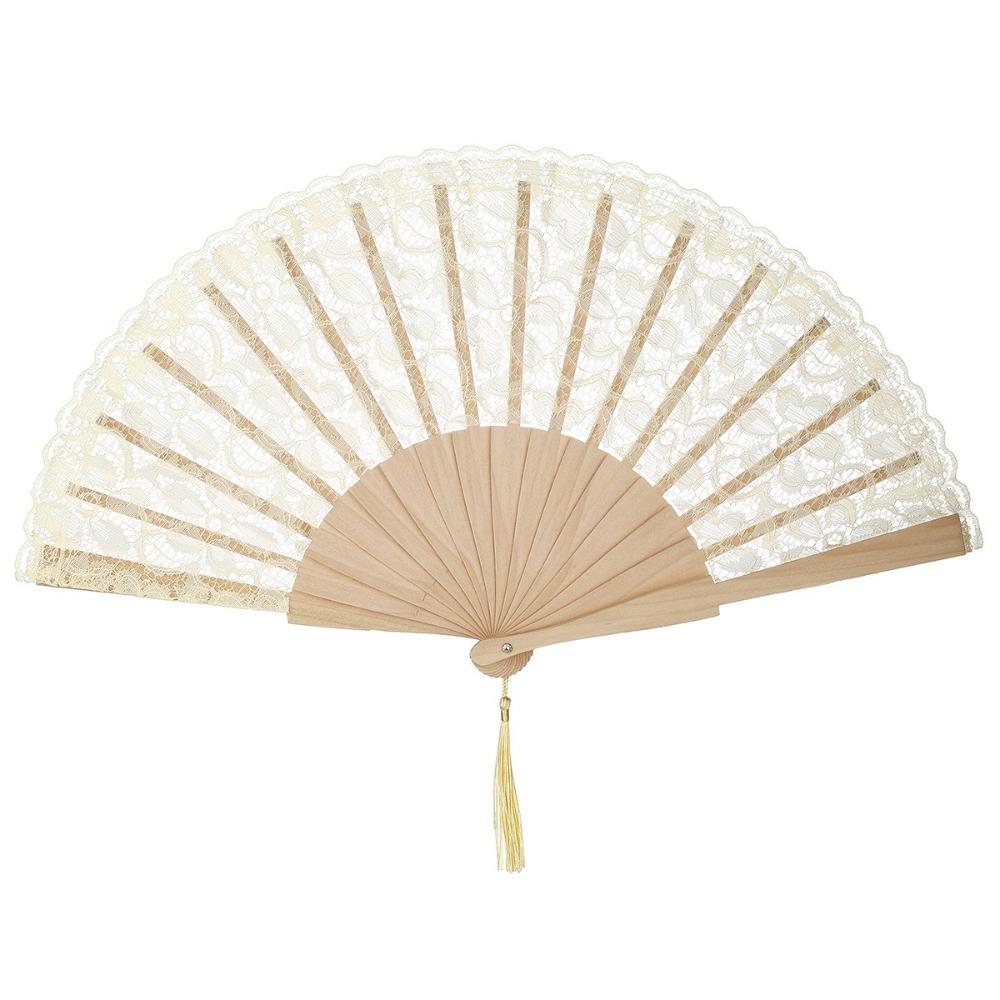 

Lightweight Lace Trim Folding Fan Vintage Antiquity Folding Fans Elegant Classic Fan Photography