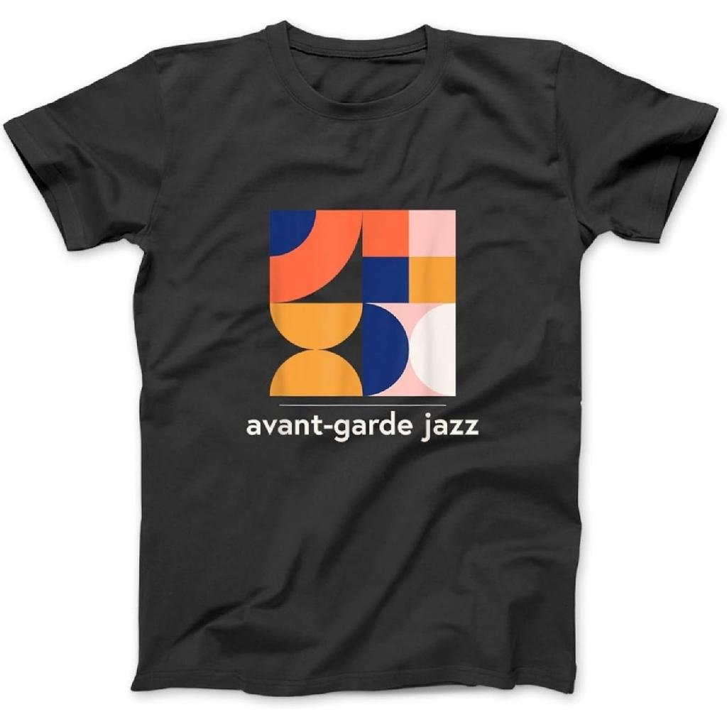 Avantgarde Jazz - Vintage Jazz Musikband - Minimales T-Shirt Sweatshirt Hoodie für Männer Frauen Kinder Hergestellt in Kanada Schwarz