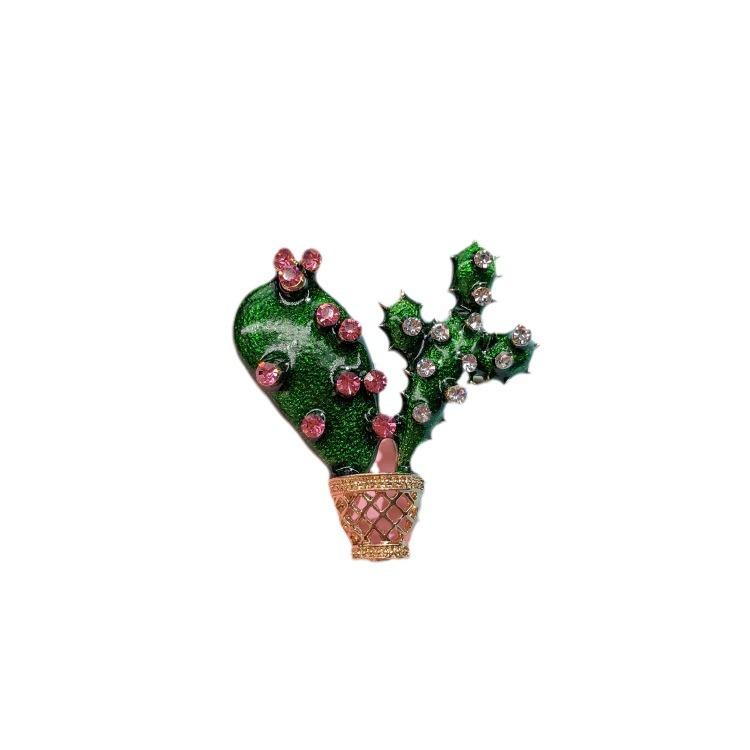 Beautiful Colorful Fruit Crystal Brooch Cartoon Fresh Grape Strawberry Radish Pin Silk Scarf Cardigan Accessories
