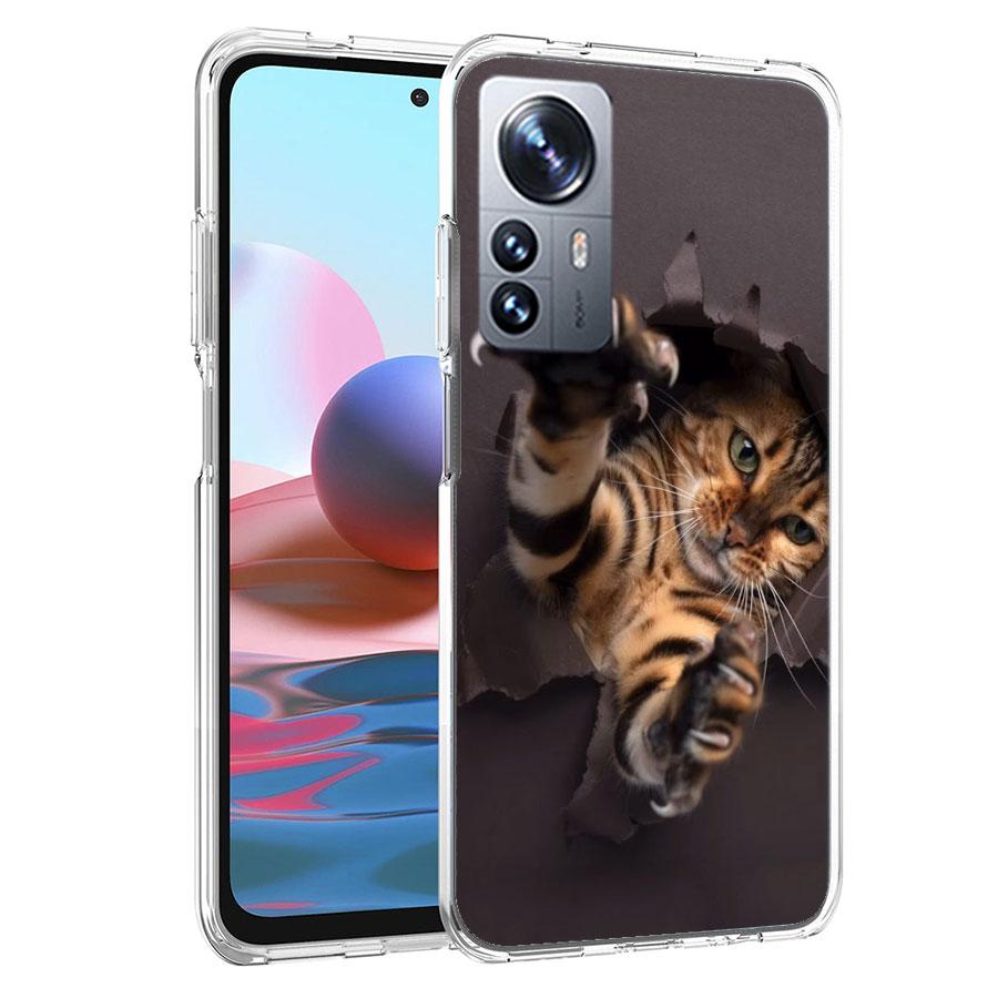 Cat Vacation Phone Case For Redmi Note 15 Pro 5G 14 13 12 Pro Plus 11 11T 11E 11S 10 Pro 10S 9 9S Cover Cell Clear with Suitable