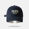 Paris Alphabet Baseball Cap Women'S Face Small Simple Sports Hat Women'S Outdoor Versatile Men'S Cap