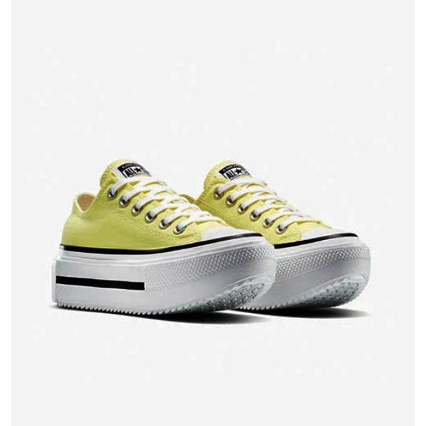 ConverSe Women S Lightweight Platform canvaS SneakerS Lemon A16283c