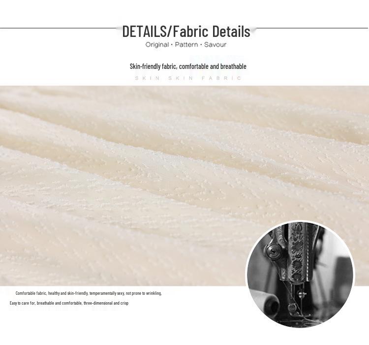 French Style Elegant Chiffon A-line Dress - Summer Round Neck Slimming Skirt for Women