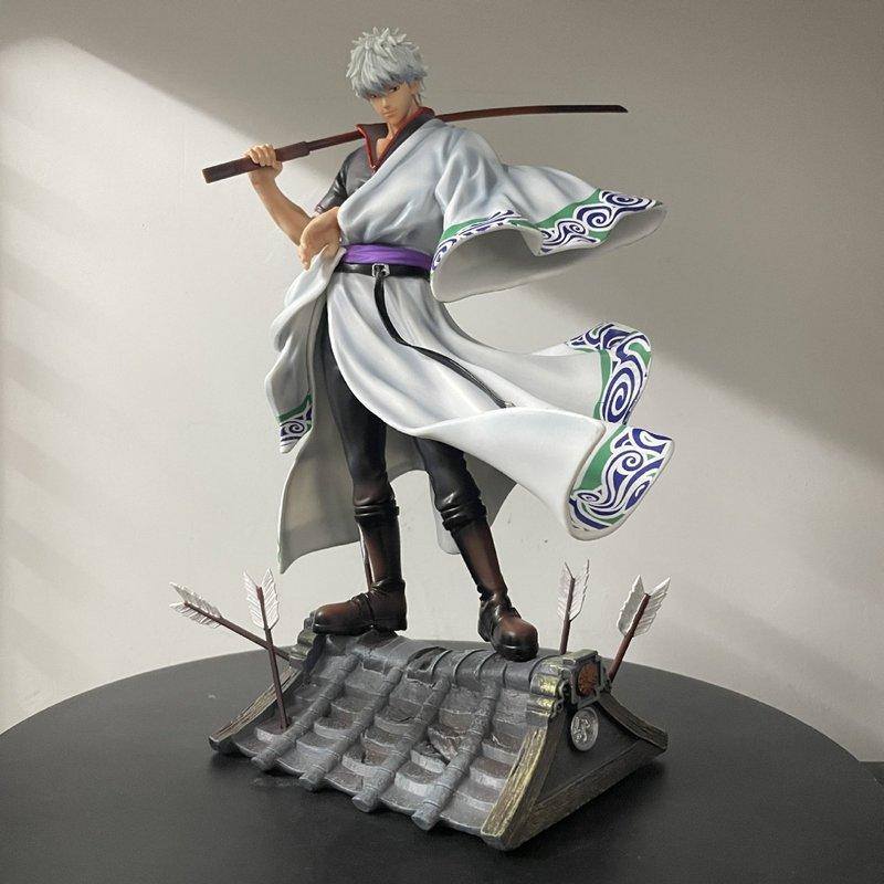 Anime Gintama Figur Sakata Gintoki Figuren Actionfigur Puppe Schreibtischdekoration Statue Sammlermodell Kinderspielzeug Geburtstagsgeschenke