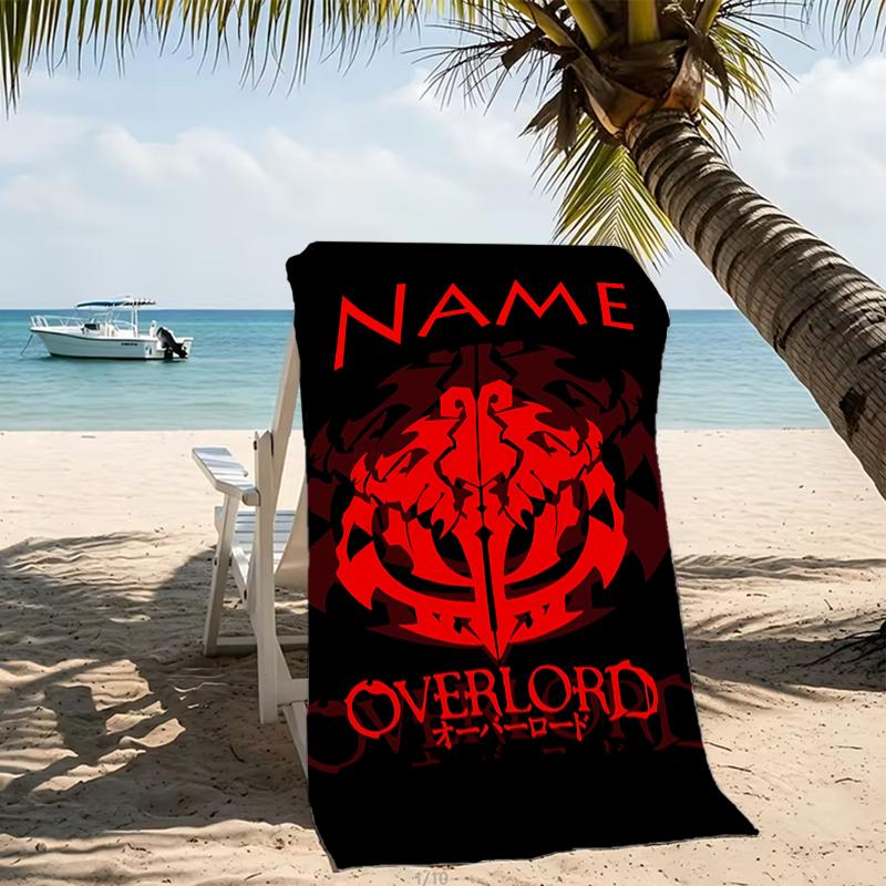Customizable Personalized Beach Towels Overlord Themed designs.Suitable for the Beach, Yoga, Sports;ideal As Beach Accessories