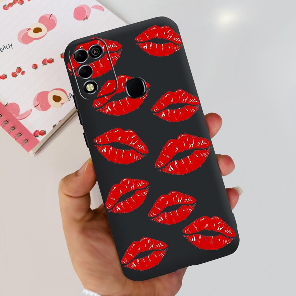 For Infinix Hot 11 Play 6.82" Soft Silicone Phone Cases For Infinix Hot 11 Play 11play 10Play Cover Luxury Flowers Funda Capa