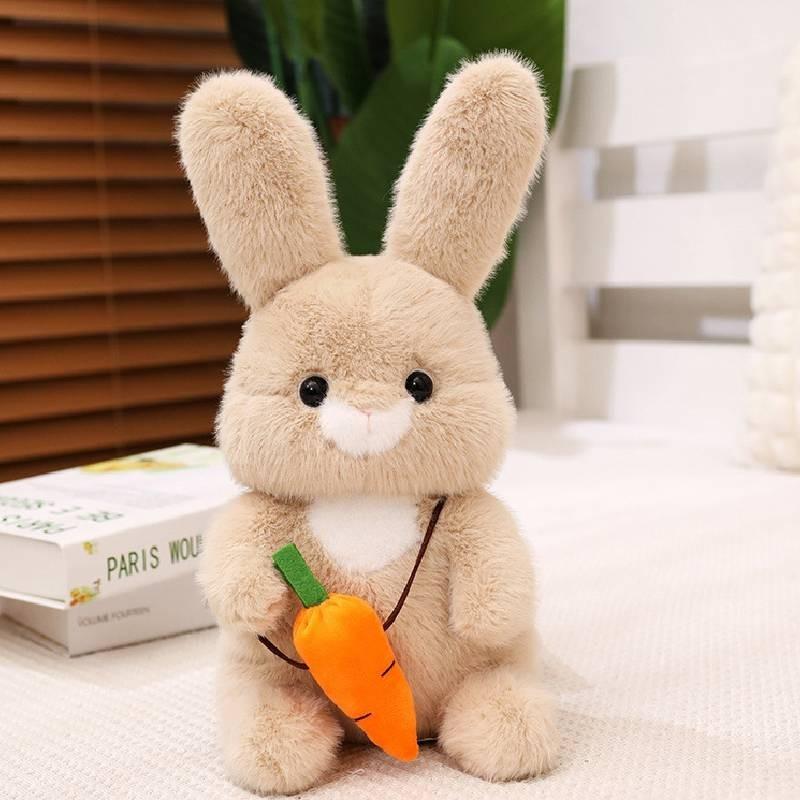 Adorable Plush Bunny Stuffed Animal Toy Ultra Soft Cuddly Rabbit Pillow Gift