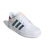 Adidas Neo Breaknet K Synthetic Leather Slip Resistant Durable Low Top Kids Skate Shoes Kids Sneakers White Blue Red GZ7640