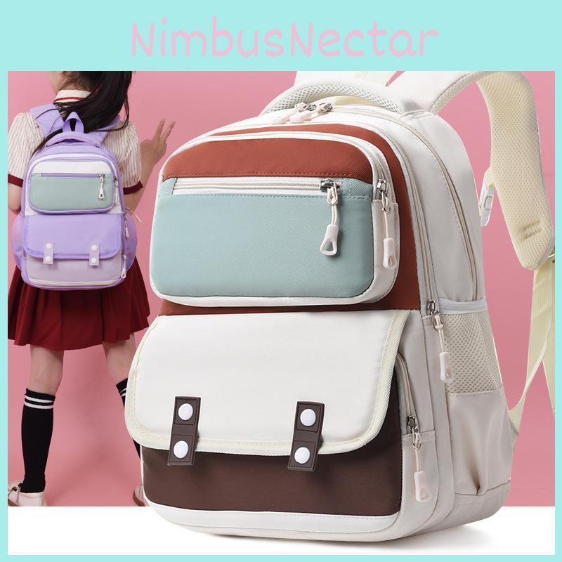 Adorable Unisex Colorful Nylon Cartoon Backpack Ideal For Kindergarten And School