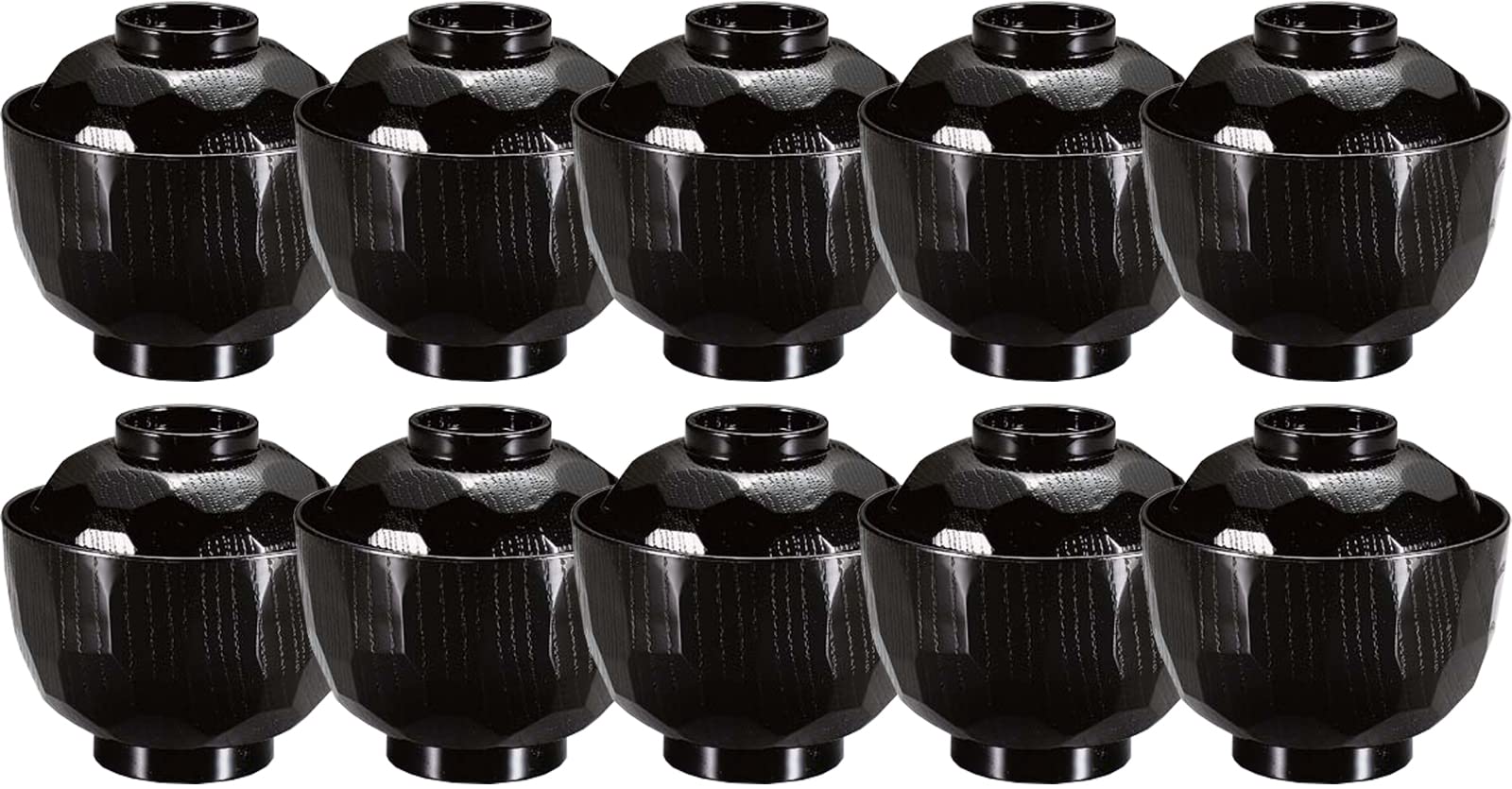 

Fukui Craft Soup Heat Made in Dishwasher New Tortoise Shell Small Soup Black [Commercial Set] Bowls, Resistant, Japan, Safe, Bowls, (10 Pieces) чёрный