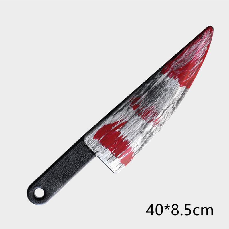 Halloween Bloody Knife Prop - Realistic Fake Plastic Knife For Horror Costumes, Scary Party Accessories & Haunted House Decor