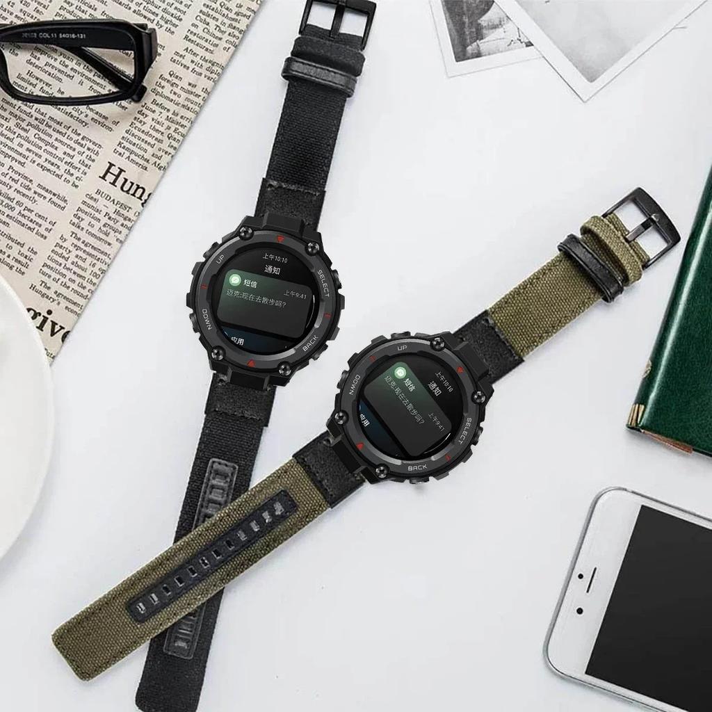 Bracciale in nylon per Huami Amazfit T-Rex 3 Cinturino da polso Cinturini per smartwatch Per Amazfit T-Rex 2 T-Rex Pro T-Rex Ultra Cinturino di ricambio correa
