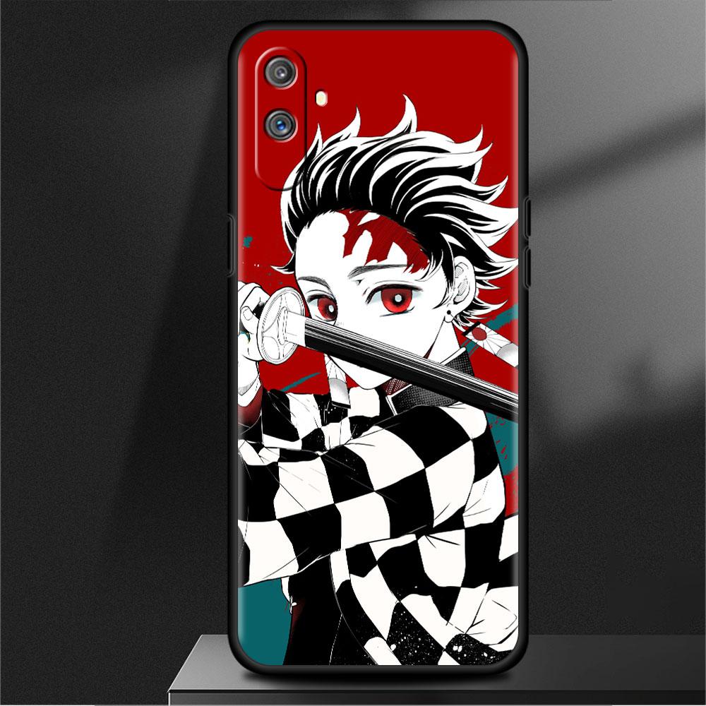 Case For Oppo Realme 8 C21Y 8i GT Neo 2 3 C21 7 9 Pro 6 C35 C20 Master C15 C12 C11 Silicone Phone Cover Demon Slayer Anime Funda