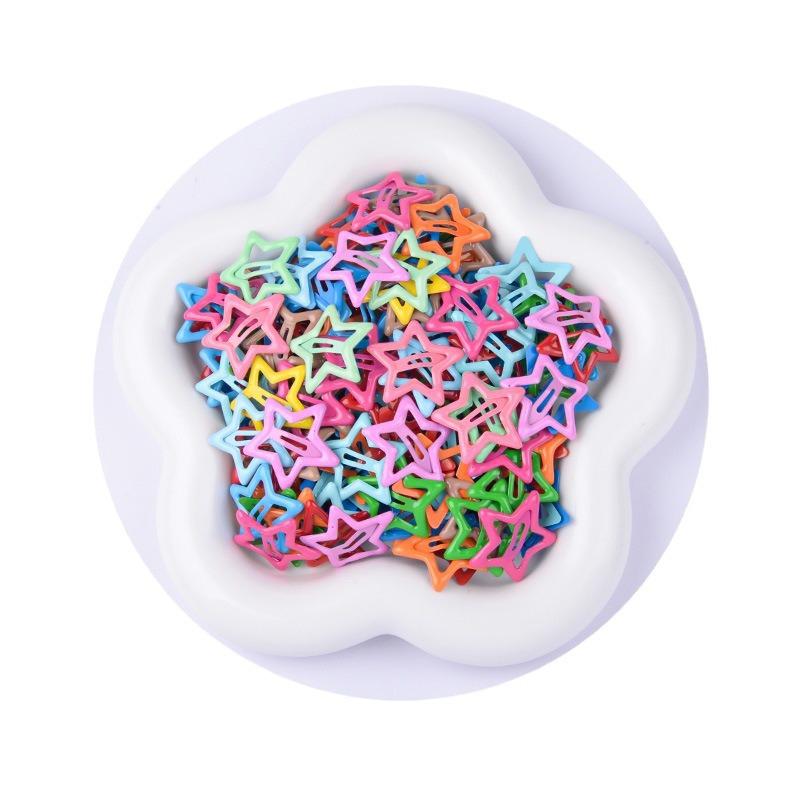 Cute Y2K Star Hairpin: Metal Bangs Clip, Dopamine Headdress