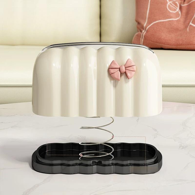 1pcs Minimally Irregular Shell Shaped Built-in Spring Tissue Box Home Living Room Coffee Table Decoration Car Interior Decorat Tissue Storage Boxes