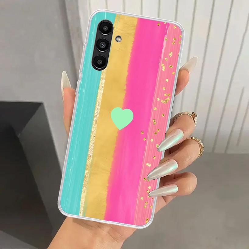 Rainbow Gradient Love Phone Case for Samsung Galaxy A17 A16 A37 A26 A36 A57 A56 A15 A25 A35 A55 A14 A24 A34 A54 A13 A23 A33 A53
