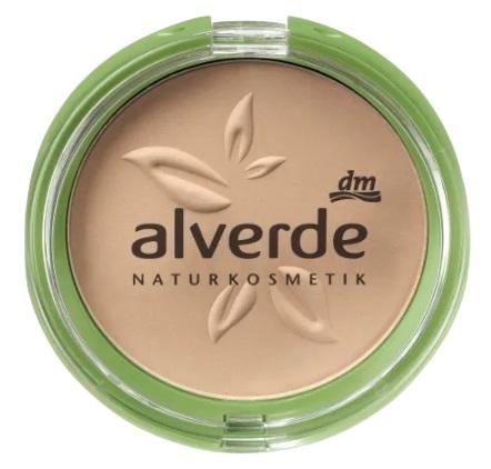 Alverde Mineral Kompakt Ansiktspudder 030 Beige, 9g - Premium Tysk Kvalitet