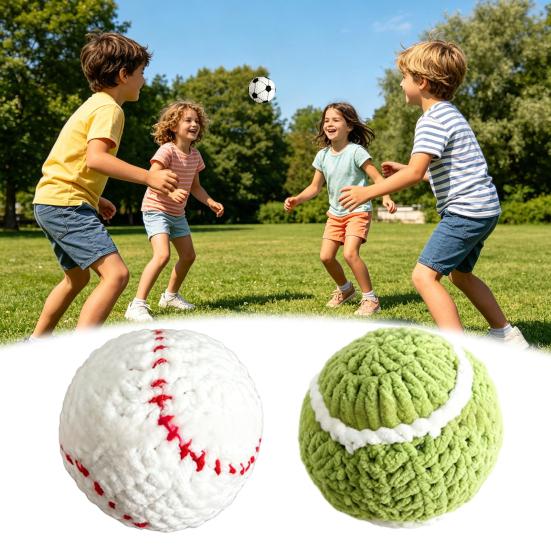 Gestrickte Jonglierbälle Handgemachte Baumwoll-Bohnensäcke Sport-Fußsack für Fußball Baseball Basketball Outdoor