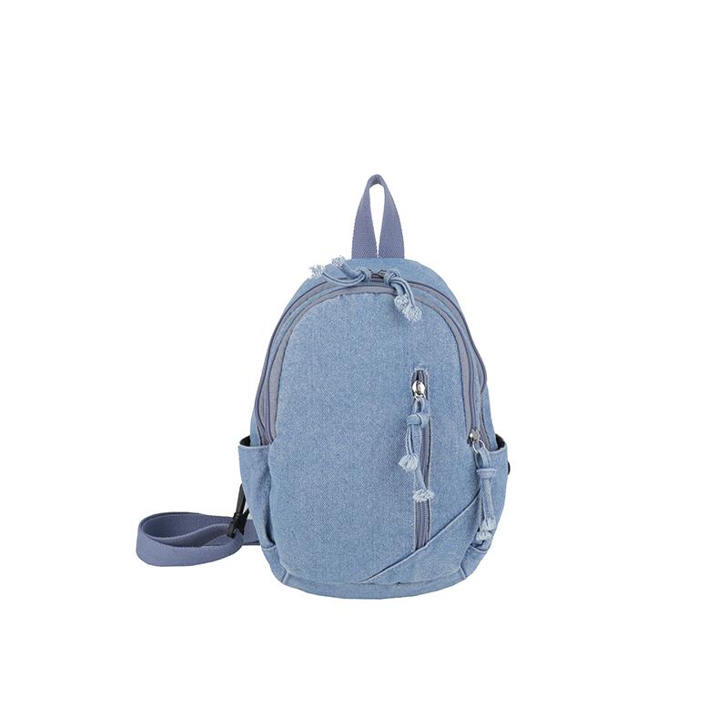 Denim Chest Bag Women's Shoulder Bag General Bag Lightweight Student Crossbody Bag