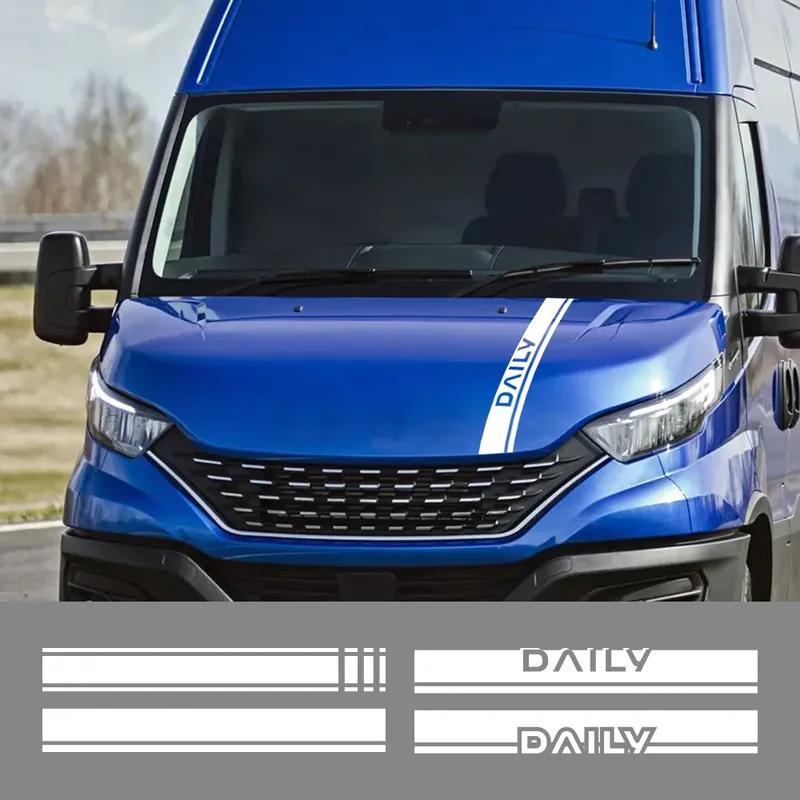 Van Hood Stickers For Iveco Daily 4X4 Naveco Panel Van Car Graphics Stripes Decor Decal Camper Vinyl Auto Bonnet Accessories